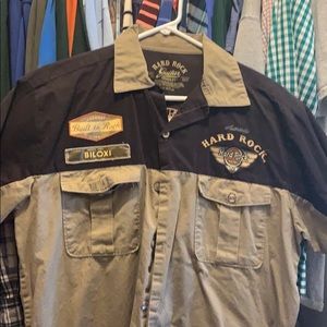 Authentic Hard Rock button up